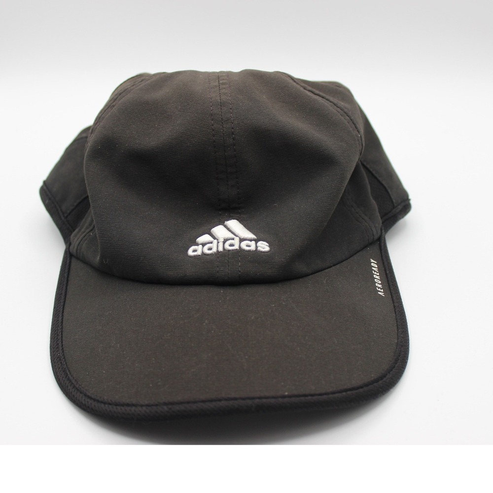 Adidas Aeroready Running Hat Black Adjustable Athletic Baseball Cap Unisex